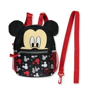 NWT Disney baby Micky Mouse Logo Stars 10" Harness Backpack
